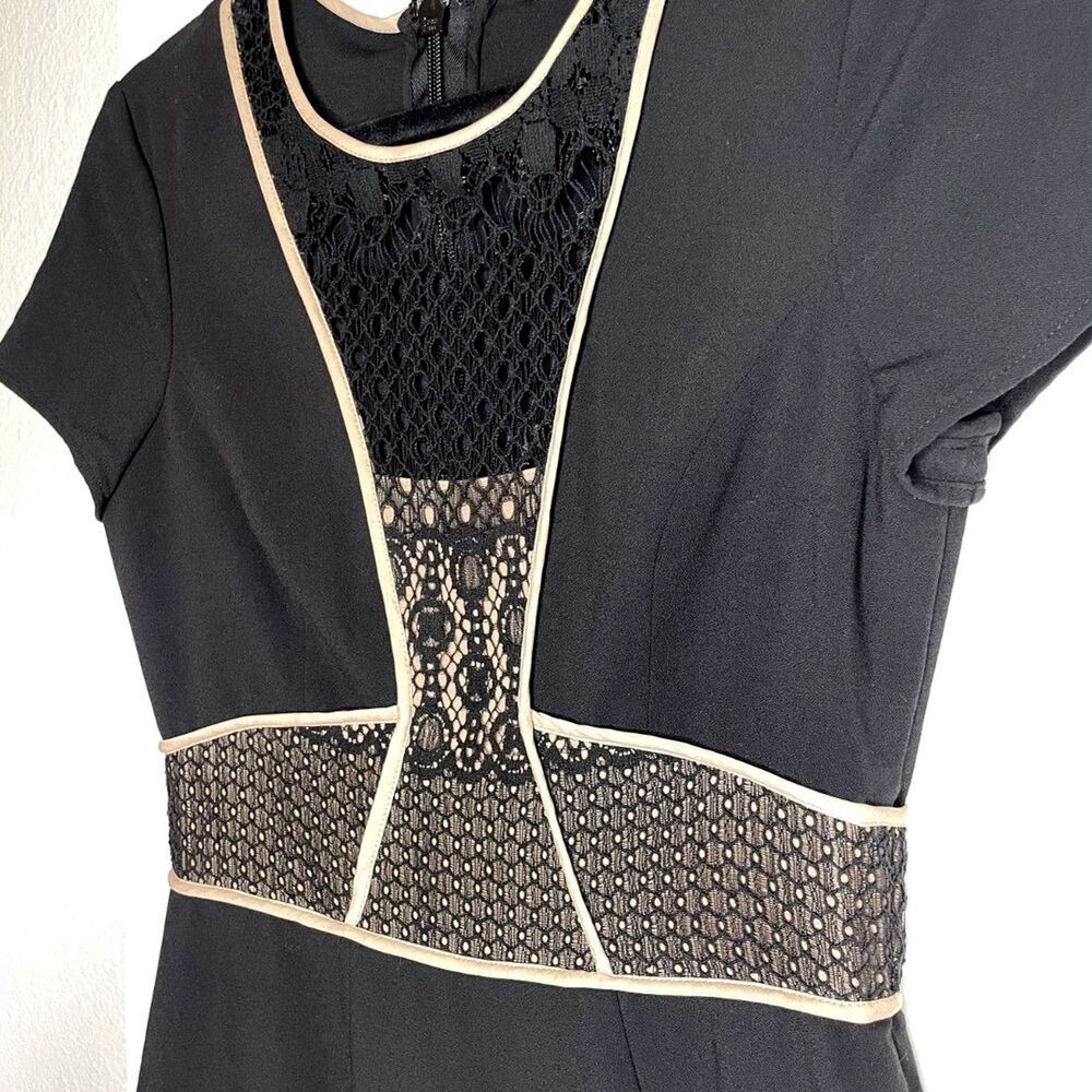 NWT BCBG Max Azria Libi Dress - Black / Nude Size 4 - Picture 3 of 9